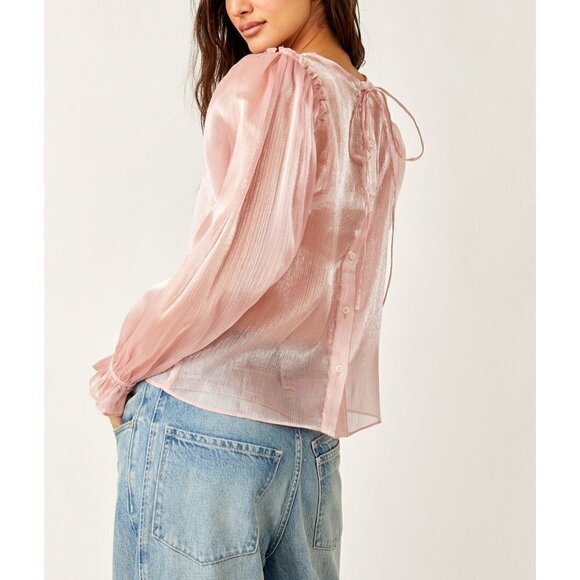 FREE PEOPLE Freya Frost Top / Pale Pink - Picture 8 of 10